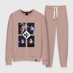 Костюм хлопковый женский Depeche Mode - Masses, цвет: пыльно-розовый