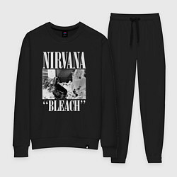 Костюм хлопковый женский Nirvana bleach black album, цвет: черный