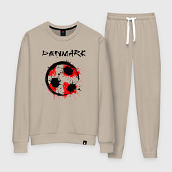 Костюм хлопковый женский Сборная Дании, цвет: миндальный