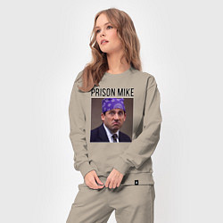 Костюм хлопковый женский Prison mike Michael Scott - офис, цвет: миндальный — фото 2