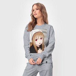 Костюм хлопковый женский Волчица и пряности Холо монашка, цвет: меланж — фото 2