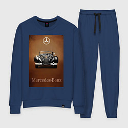 Костюм хлопковый женский Mercedes-benz автомобиль, цвет: тёмно-синий