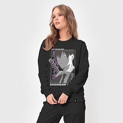 Костюм хлопковый женский Человек-бензопила Аки Хаякава Aki Hayakawa, цвет: черный — фото 2