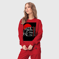 Костюм хлопковый женский Toyota Supra авто, цвет: красный — фото 2