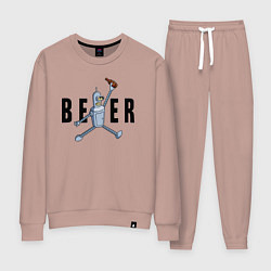 Костюм хлопковый женский Jordan Bender, цвет: пыльно-розовый