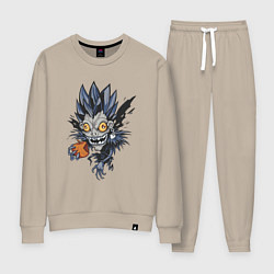 Костюм хлопковый женский Тетрадь смерти Рюк мульт Death Note, цвет: миндальный