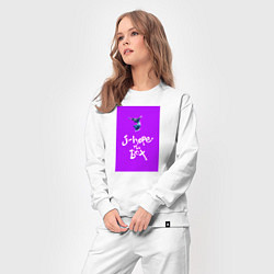 Костюм хлопковый женский J-hope in the box - K-pop, цвет: белый — фото 2