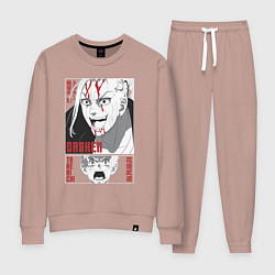Костюм хлопковый женский Токийские мстители Кен Рюгуджи Такемичи Ханагаки, цвет: пыльно-розовый