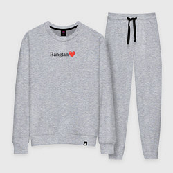 Костюм хлопковый женский BTS Bangtan, цвет: меланж