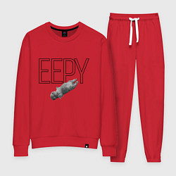 Костюм хлопковый женский Eepy, цвет: красный