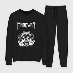 Костюм хлопковый женский Manowar rock dog, цвет: черный