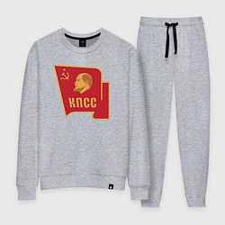 Костюм хлопковый женский Владимир Ленин КПСС, цвет: меланж