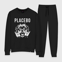 Костюм хлопковый женский Placebo rock dog, цвет: черный