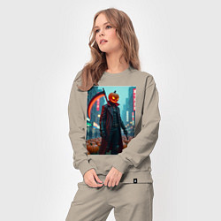 Костюм хлопковый женский Киберпанк Джек, цвет: миндальный — фото 2