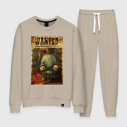 Костюм хлопковый женский Oddworld - wanted, цвет: миндальный
