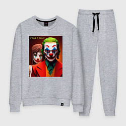 Костюм хлопковый женский Joker and Minecraft - collaboration, цвет: меланж