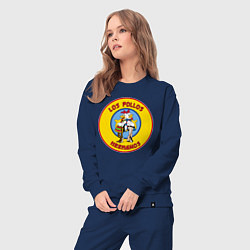 Костюм хлопковый женский Los Pollos hermanos Breaking bad, цвет: тёмно-синий — фото 2