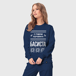 Костюм хлопковый женский С годом Басиста, цвет: тёмно-синий — фото 2