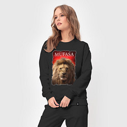 Костюм хлопковый женский Муфаса, цвет: черный — фото 2