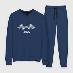 Костюм хлопковый женский Arctic Monkeys logo, цвет: тёмно-синий