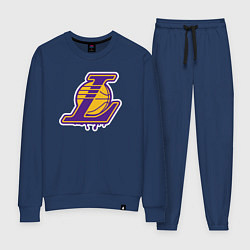 Костюм хлопковый женский Lakers team, цвет: тёмно-синий