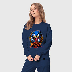 Костюм хлопковый женский Sonicexe, цвет: тёмно-синий — фото 2