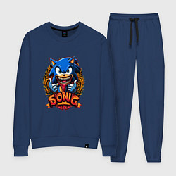 Костюм хлопковый женский Sonicexe, цвет: тёмно-синий