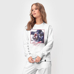 Костюм хлопковый женский Клара, цвет: белый — фото 2