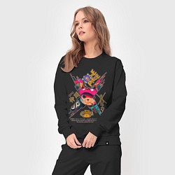Костюм хлопковый женский One Piece Chopper Tony Tony, цвет: черный — фото 2