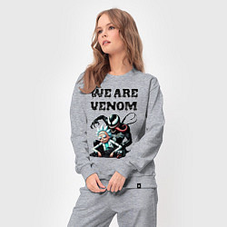 Костюм хлопковый женский Rick and slime - we are Venom, цвет: меланж — фото 2