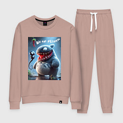 Костюм хлопковый женский Ventotoro - we are Venom meme, цвет: пыльно-розовый