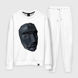 Костюм хлопковый женский Boss mask, цвет: белый