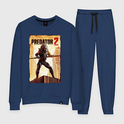 Костюм хлопковый женский Predator 2, цвет: тёмно-синий