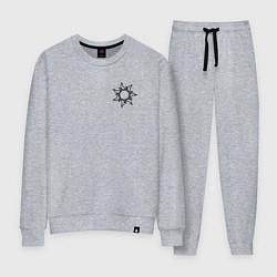 Костюм хлопковый женский Мое солнце - из парного набора, цвет: меланж