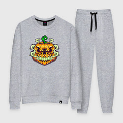 Костюм хлопковый женский Evil pumpkin, цвет: меланж
