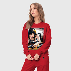 Костюм хлопковый женский Йор Форджер Семья шпиона, цвет: красный — фото 2