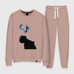 Костюм хлопковый женский Три дня дождя постер, цвет: пыльно-розовый