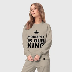 Костюм хлопковый женский Moriarty is our king, цвет: миндальный — фото 2