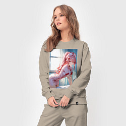 Костюм хлопковый женский Медсестричка позаботится о тебе, цвет: миндальный — фото 2