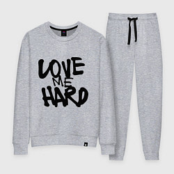 Костюм хлопковый женский Люби меня крепко, цвет: меланж