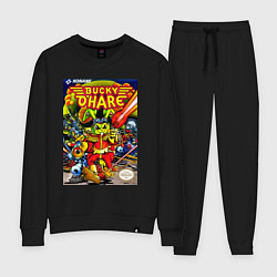 Костюм хлопковый женский Баки о хэр, цвет: черный