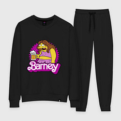 Костюм хлопковый женский Barney with beer, цвет: черный