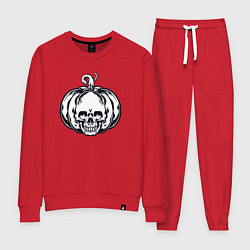 Костюм хлопковый женский Dead pumpkin, цвет: красный