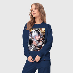 Костюм хлопковый женский Jetavie Punishing Gray Raven, цвет: тёмно-синий — фото 2