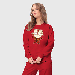Костюм хлопковый женский Герой из Dota 2, цвет: красный — фото 2