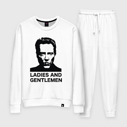 Костюм хлопковый женский Кристофер Уокен, цвет: белый