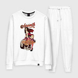 Костюм хлопковый женский Aerosmith Woman, цвет: белый