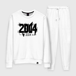 Костюм хлопковый женский 2004 год, цвет: белый