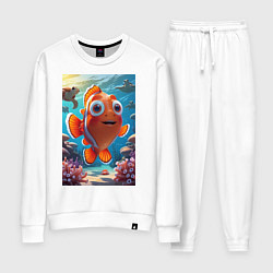 Женский костюм Рыбка клоун плавает с черепахами