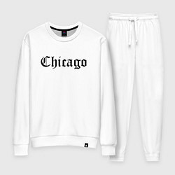 Костюм хлопковый женский Chicago Illinois - USA, цвет: белый